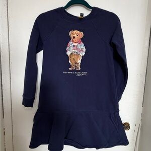 Ralph Lauren Dark Blue Bear Graphic Dress